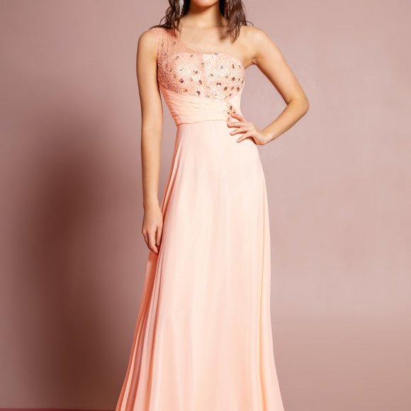 Straight Neck Sequined Prom Dress GSGL2021